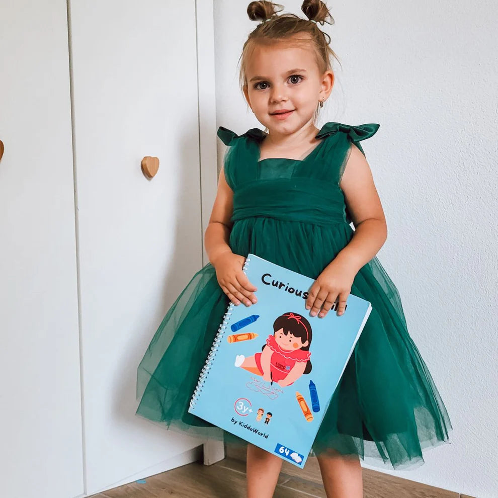 Curious Child – Píš a zmaž zošit na učenie písania, opakovane použiteľný (64 strán, 3–6 rokov)