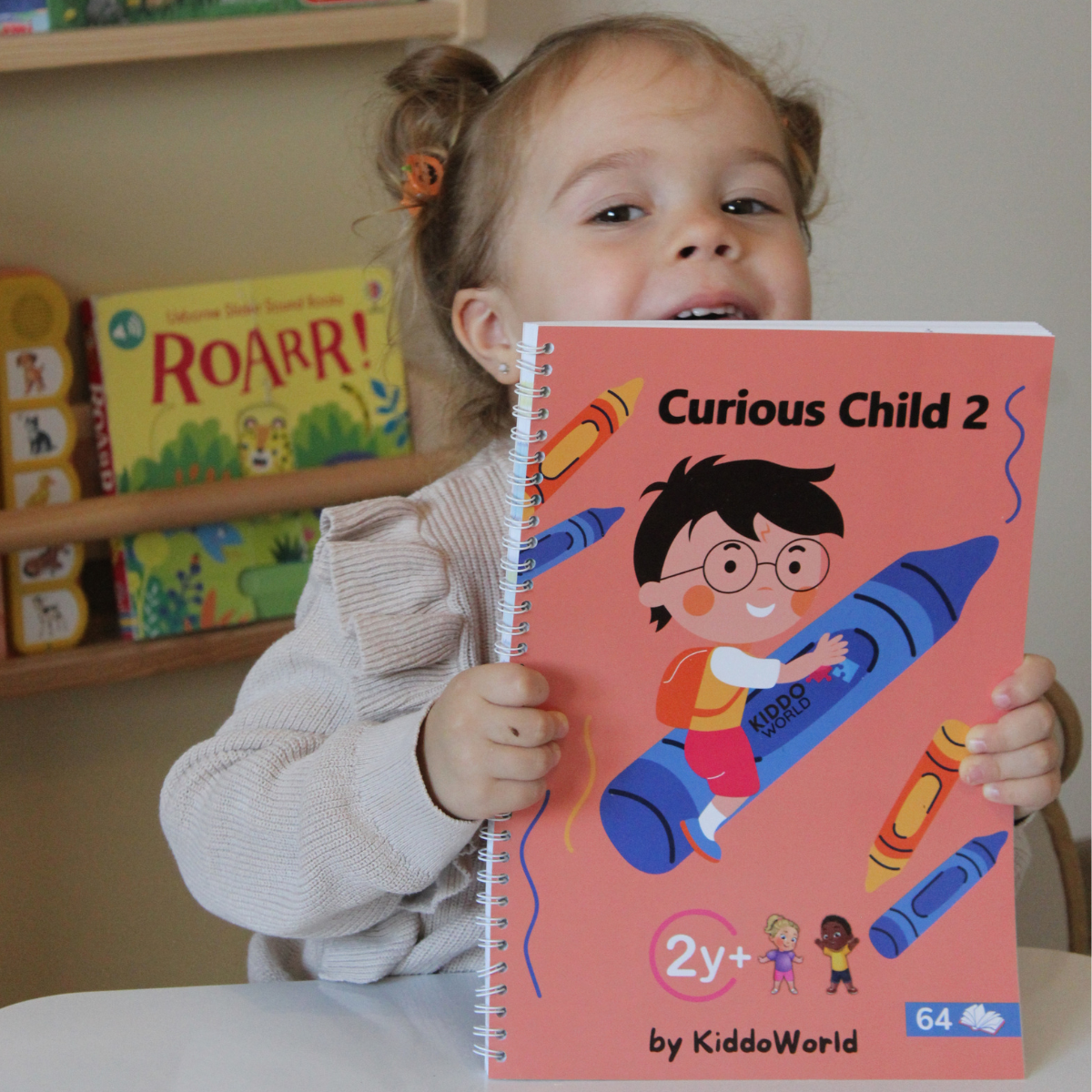 Curious Child 2 – Píš a zotri zošit na učenie písania, na viacnásobné použitie (64 strán, 2–5 rokov)