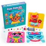 Pom Pom Kit | Senzorická kreatívna hra s mäkkými guľôčkami | pre deti 5+