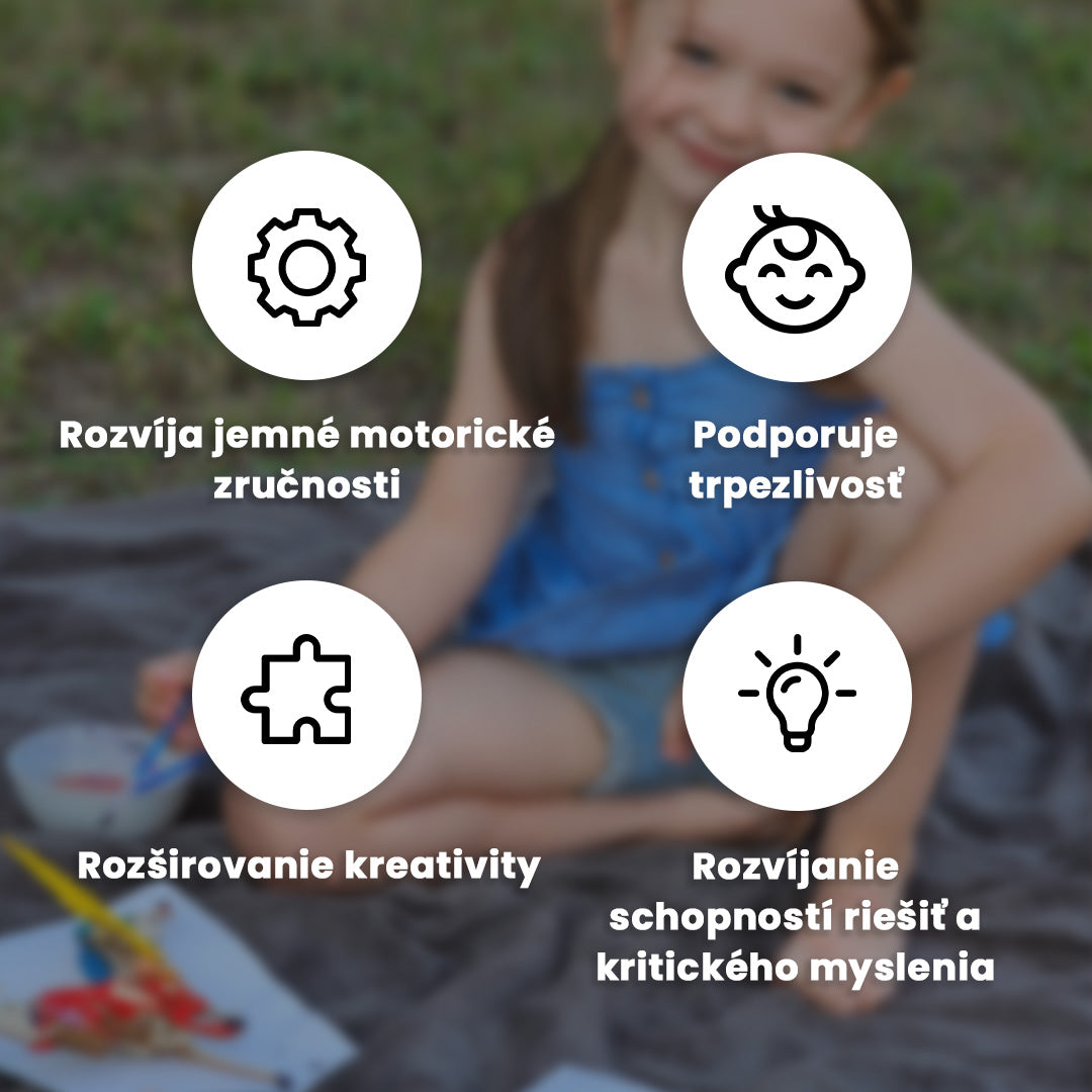 Montessori 3D skladačka - omaľuj si sám
