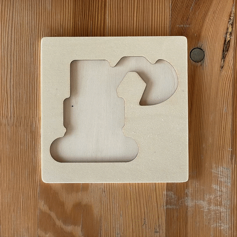 6 drevených montessori puzzle – Autíčka (6+ mesiacov)