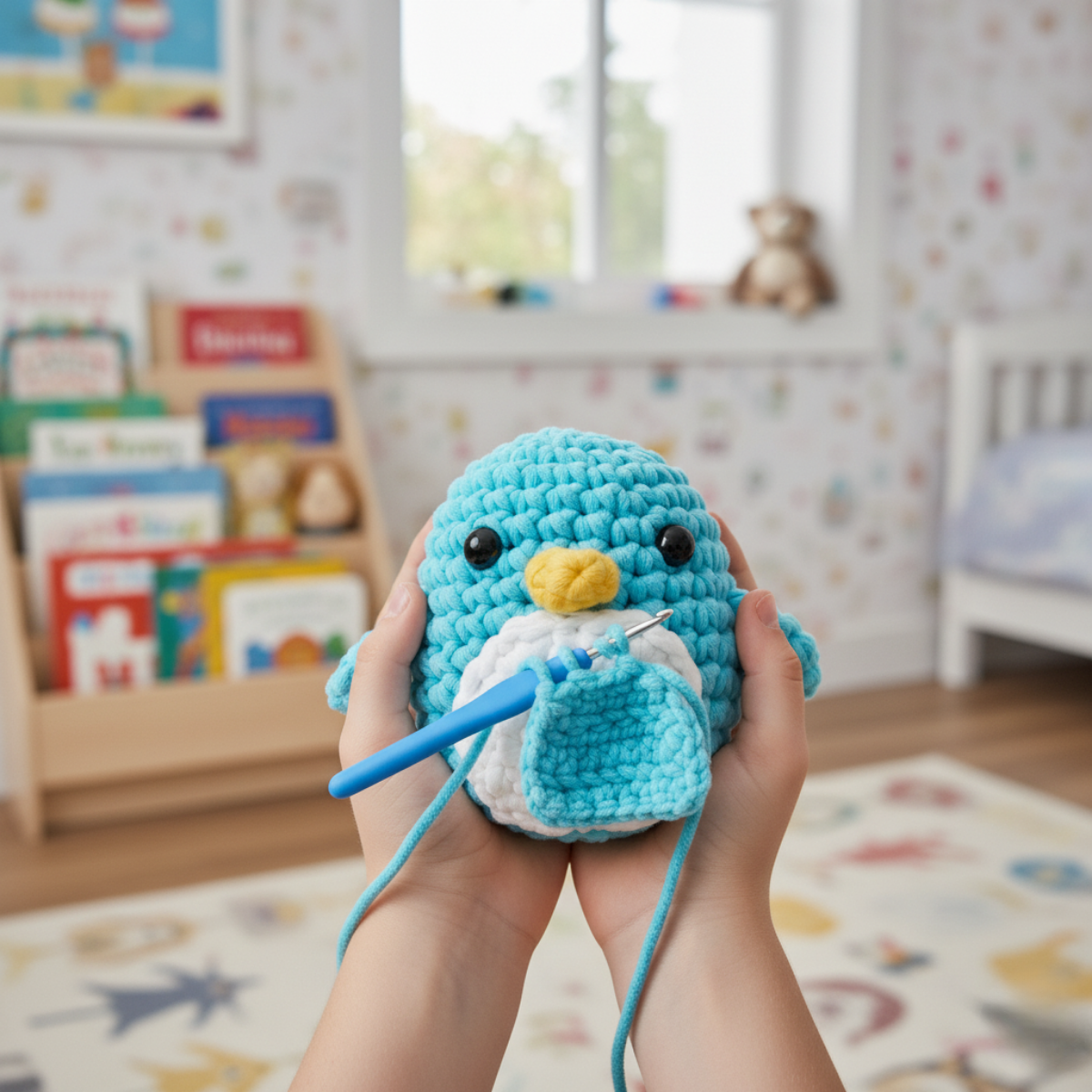 Háčkovací set pre začiatočníkov | Tučniak Oli | pre deti (10+) a dospelých