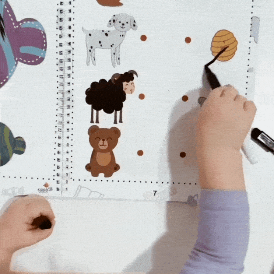 Curious Child 2 – Píš a zotri zošit na učenie písania, na viacnásobné použitie (64 strán, 2–5 rokov)