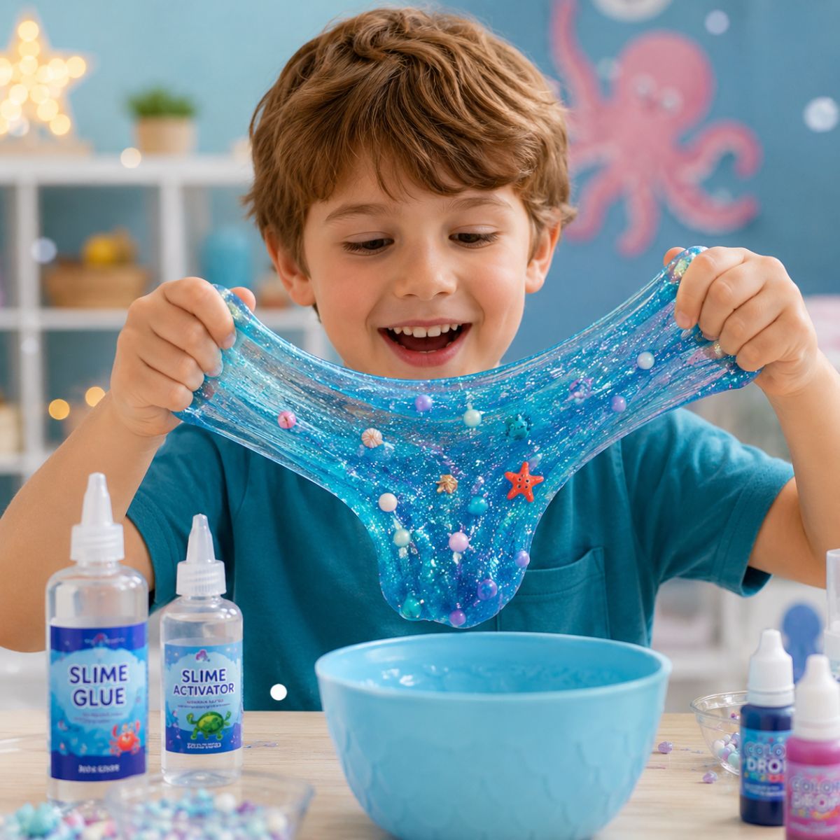 DIY Slime Squishies – Morská panna (4+ roky)