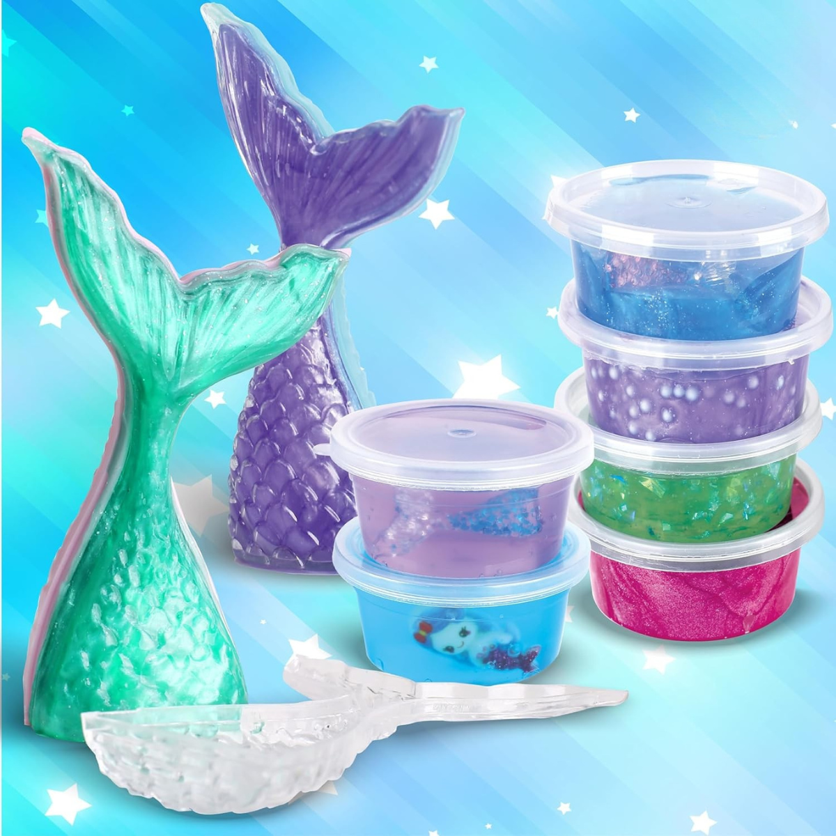 Ocean Mermaids Slime Kit | Vytvor si svoj slizký morské svet | pre deti 4+