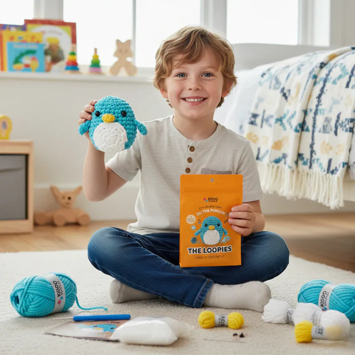 The Loopies 2+1 – Háčkovacia súprava | 3 roztomilé postavičky | Pre deti od 10+ rokov