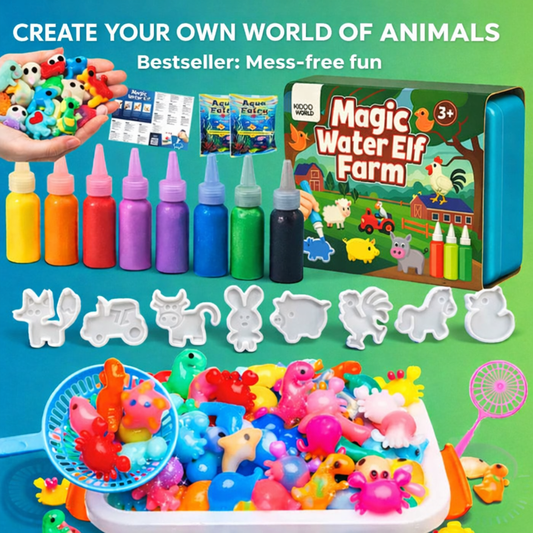 Čarovné vodné škriatky, Zvieratká na farme, 8 farieb + 8 formičiek