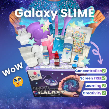 Galaxy Slime – vytvor si trblietavý vesmírny slime, ktorý svieti v tme! (4+ roky)