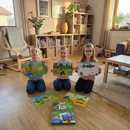 Foil Fun: Svet zvierat | Kreatívna sada bez neporiadku | pre deti 4+