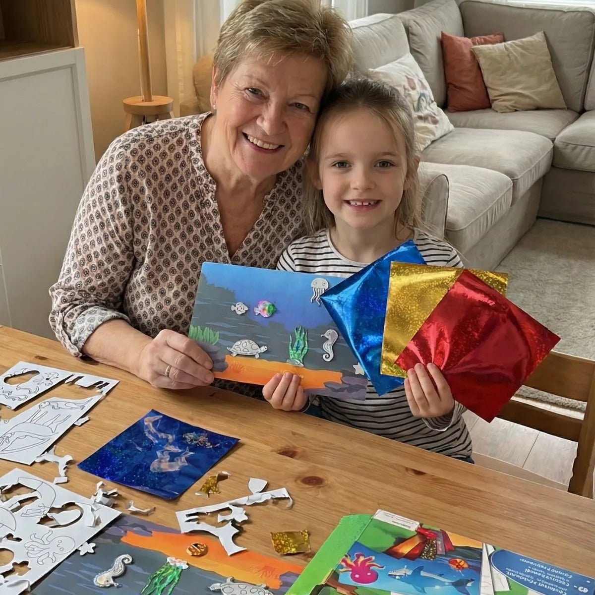 Foil Fun: Svet zvierat | Kreatívna sada bez neporiadku | pre deti 4+