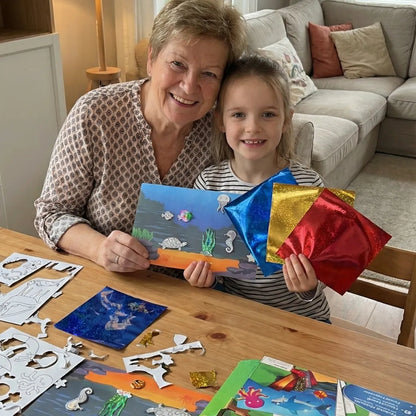 Foil Fun: Svet zvierat | Kreatívna sada bez neporiadku | pre deti 4+