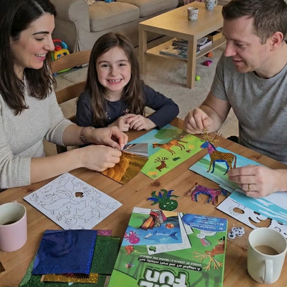 Foil Fun: Svet zvierat | Kreatívna sada bez neporiadku | pre deti 4+