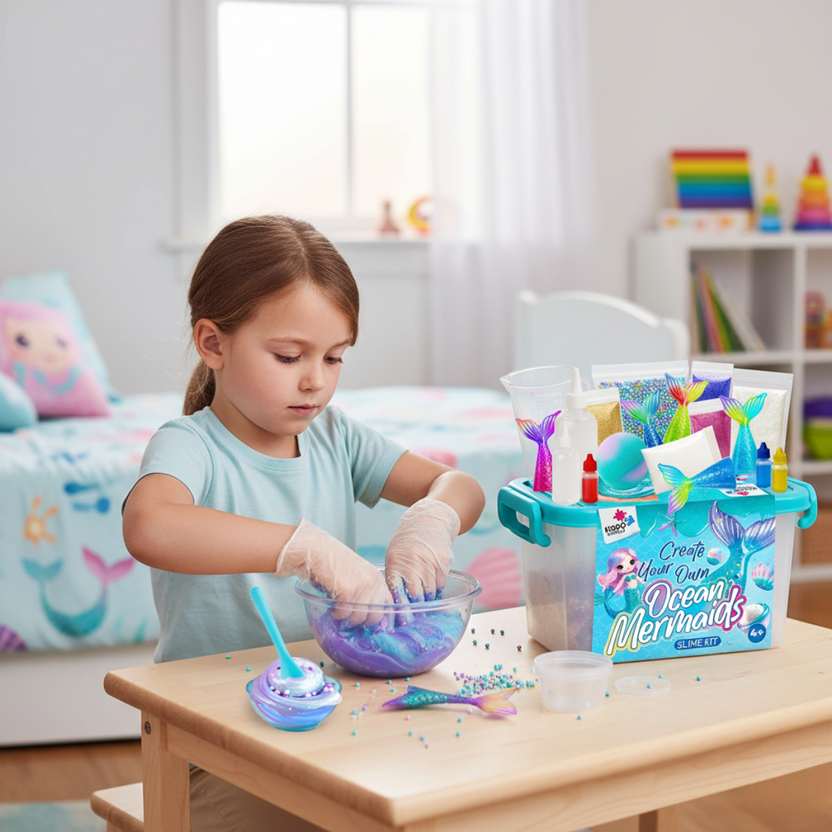 Ocean Mermaids Slime Kit | Vytvor si svoj slizký morské svet | pre deti 4+