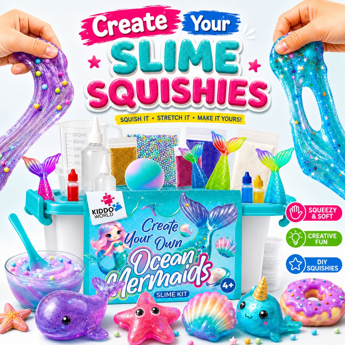 DIY Slime Squishies – Morská panna (4+ roky)