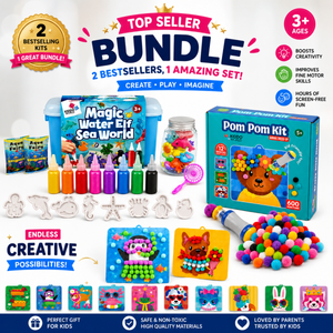 BALÍČEK TOPSELLER: Magic Water Squishies & Pom Pom Kit