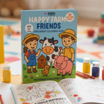 Omaľovanka pre deti: Deti na farme (20 strán, 1+ rok)