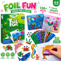 Foil Fun: Svet zvierat – trblietavé obrázky so zvieratkami bez neporiadku! (4+ roky)
