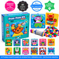 Pom Pom Kit – vytvor si hebké 3D zvieratká z mäkkých bambuliek bez neporiadku! (5+ rokov)