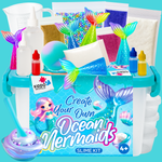 Ocean Mermaids Slime Kit | Vytvor si svoj slizký morské svet | pre deti 4+