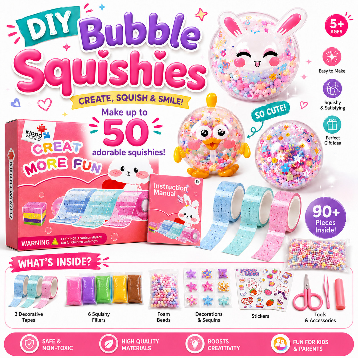 41-dielna sada DIY Bubble Squishies (4+ rokov)