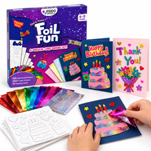 Foil Fun Přáníčka – Kreativní sada na výrobu třpytivých svátečních přání (4+ let)