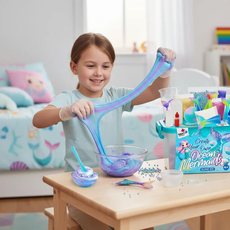 Slime sada 3 v 1 – Galaxy Slime, Ice Cream Slime a Mermaid Ocean Slime! (4+ roky)