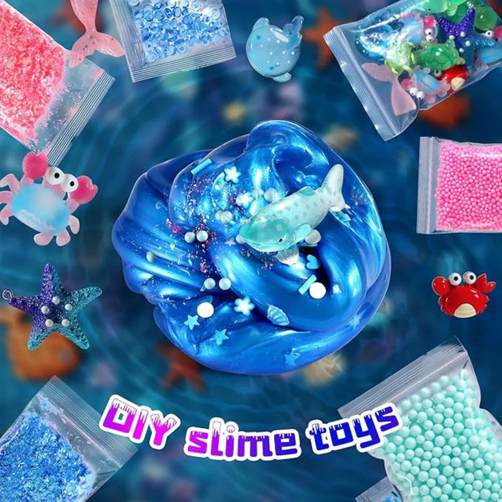 Slime sada 3 v 1 – Galaxy Slime, Ice Cream Slime a Mermaid Ocean Slime! (4+ roky)