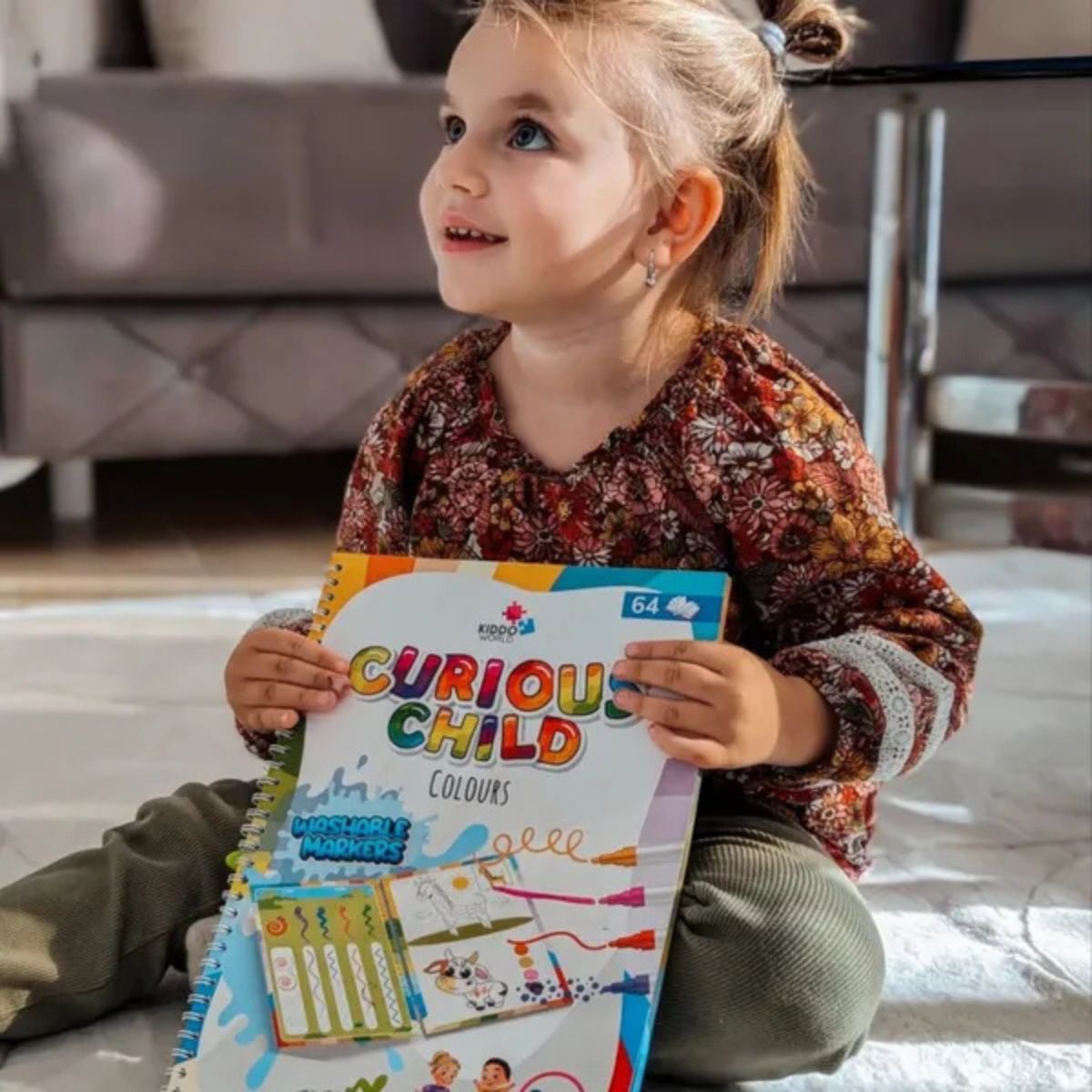 Curious Child Colors | Zošit píš-vymaž na učenie sa písania (64 strán, 2+ roky)