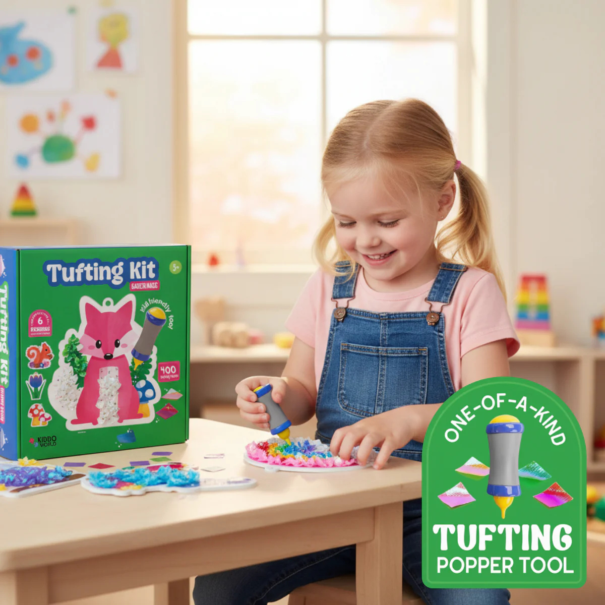 ZMYSLOVÝ KREATÍVNY BALÍČEK: Pom Pom Kit & Tufting Kit