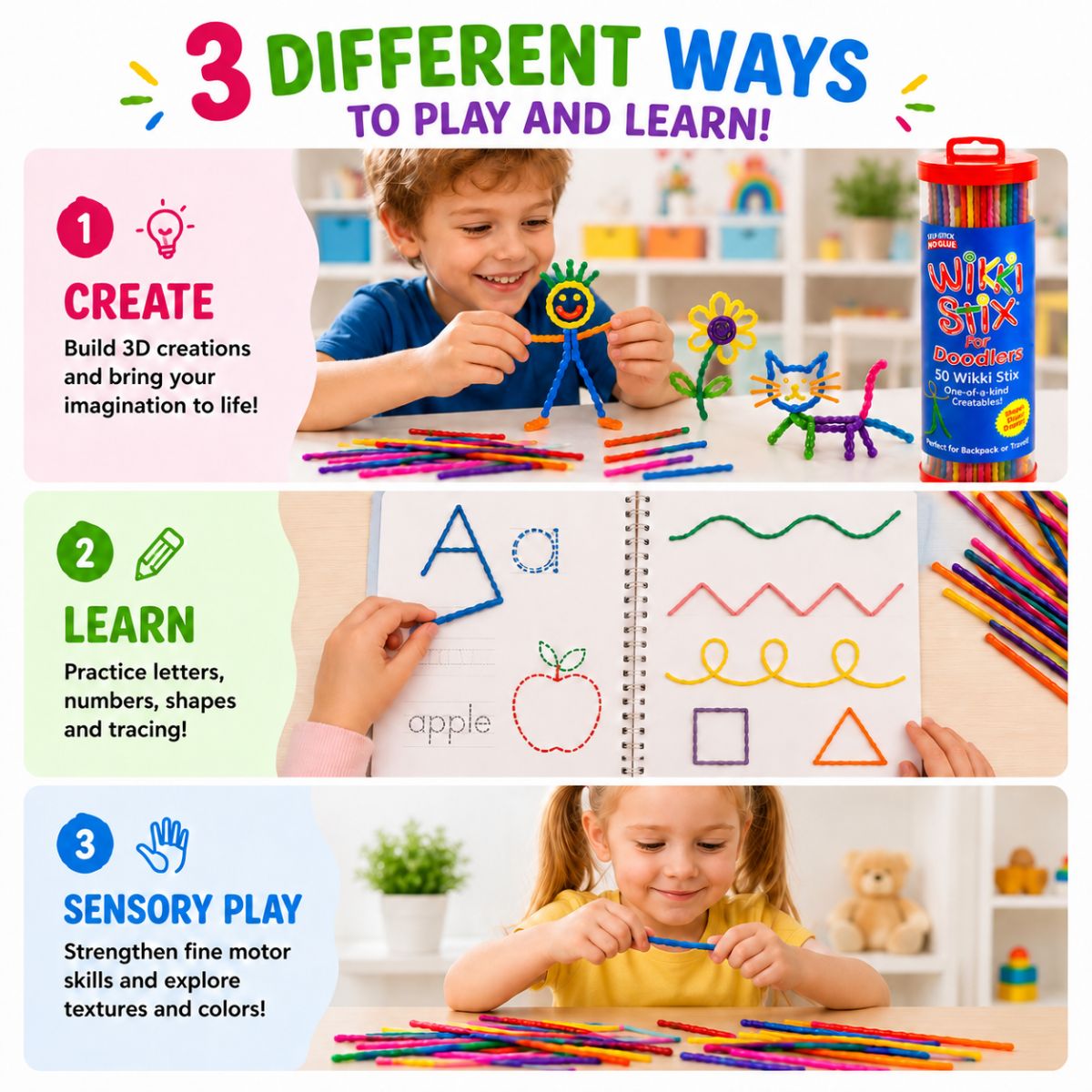 Wikki Stix: Velká e-kniha aktivit (30 stran a 40 úkolů)
