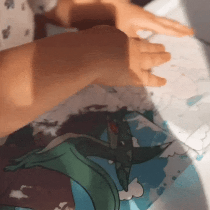 Vodná omaľovanka – DINOSAURY, maľovanie vodou, opakovane použiteľná (8 strán, 6–24 mesiacov)