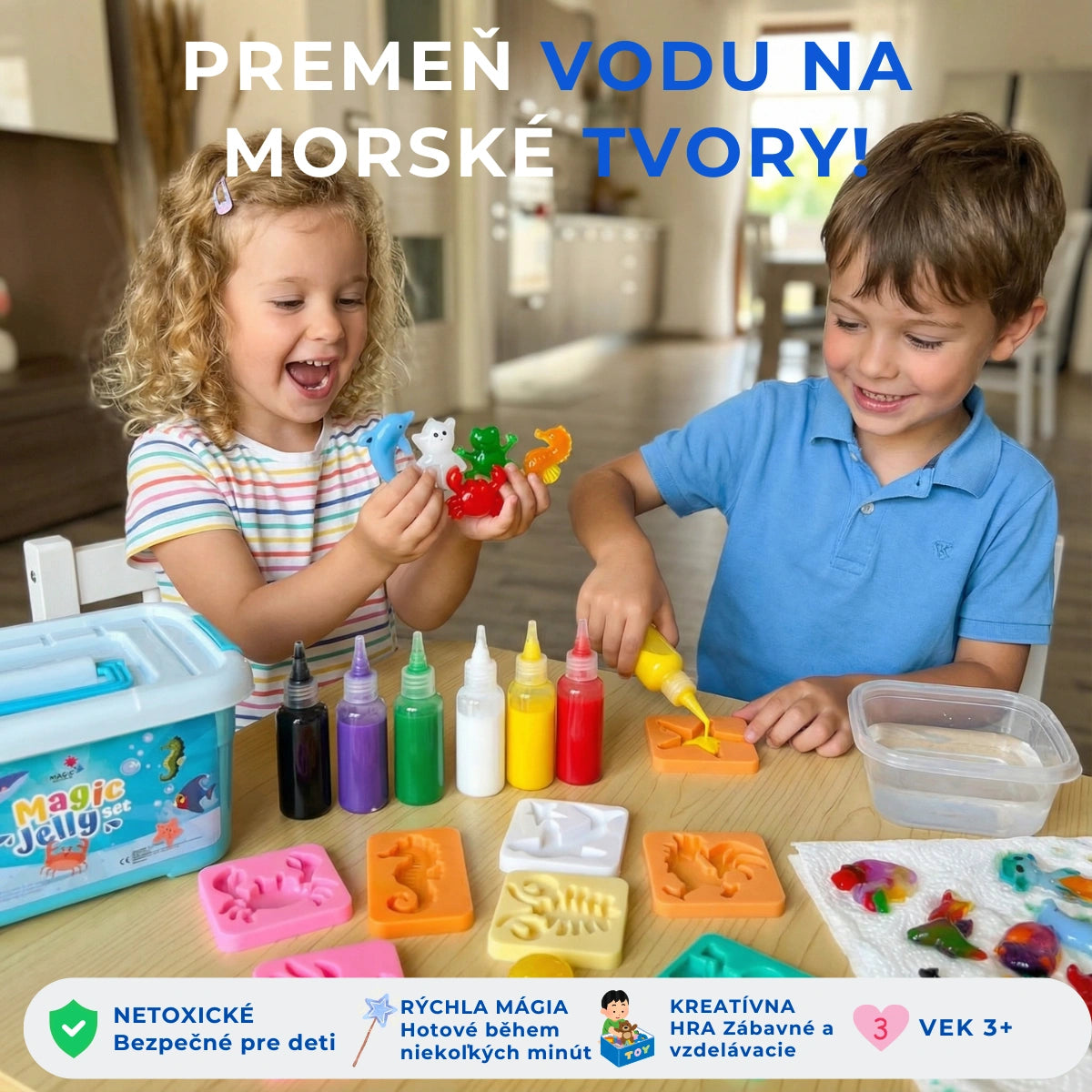 Magic Water Squishies – Morský svet (3+ roky)