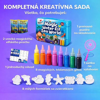 Magické vodné víly "Morský svet" – 3D súprava na výrobu figúrok pre deti 2+