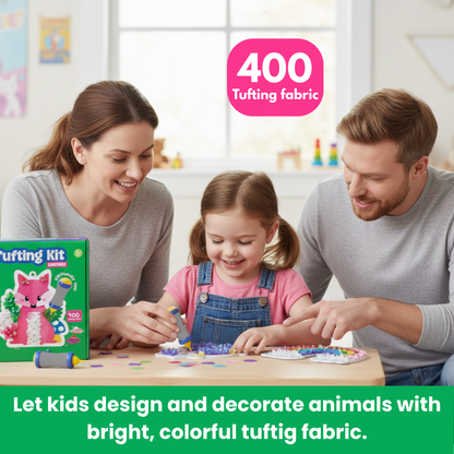Tufting Kit | Senzorická kreatívna hra s farebnými lístkami | pre deti 4+
