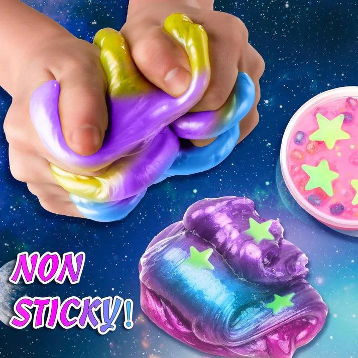 Slime sada 3 v 1 – Galaxy Slime, Ice Cream Slime a Mermaid Ocean Slime! (4+ roky)