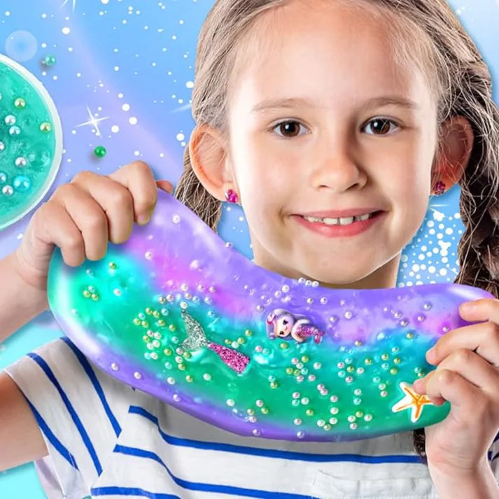 Slime sada 3 v 1 – Galaxy Slime, Ice Cream Slime a Mermaid Ocean Slime! (4+ roky)