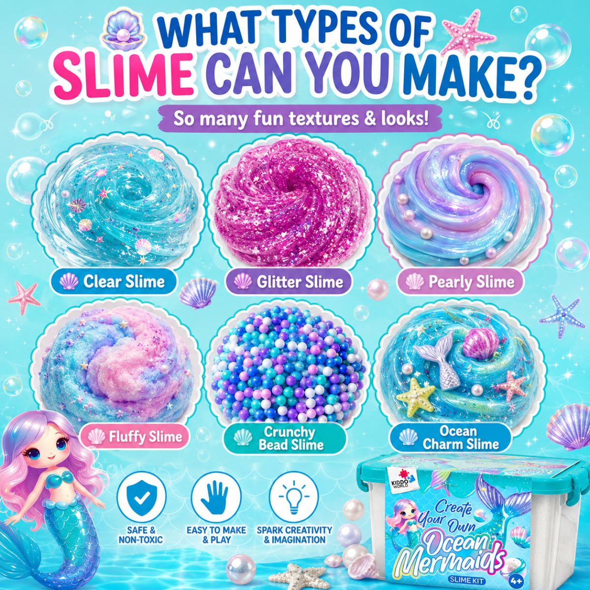 DIY Slime Squishies – Morská panna (4+ roky)