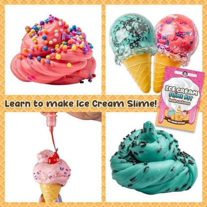 Ice Cream Slime Kit | Vytvor si svoj slizký zmrzlinový svet | pre deti 4+