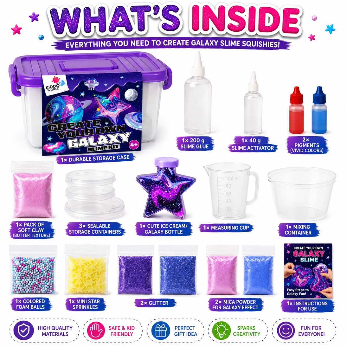 DIY Slime Squishies – Galaxia (4+ rokov)