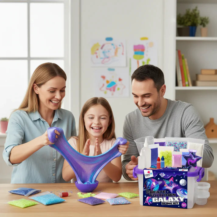Slime sada 3 v 1 – Galaxy Slime, Ice Cream Slime a Mermaid Ocean Slime! (4+ roky)