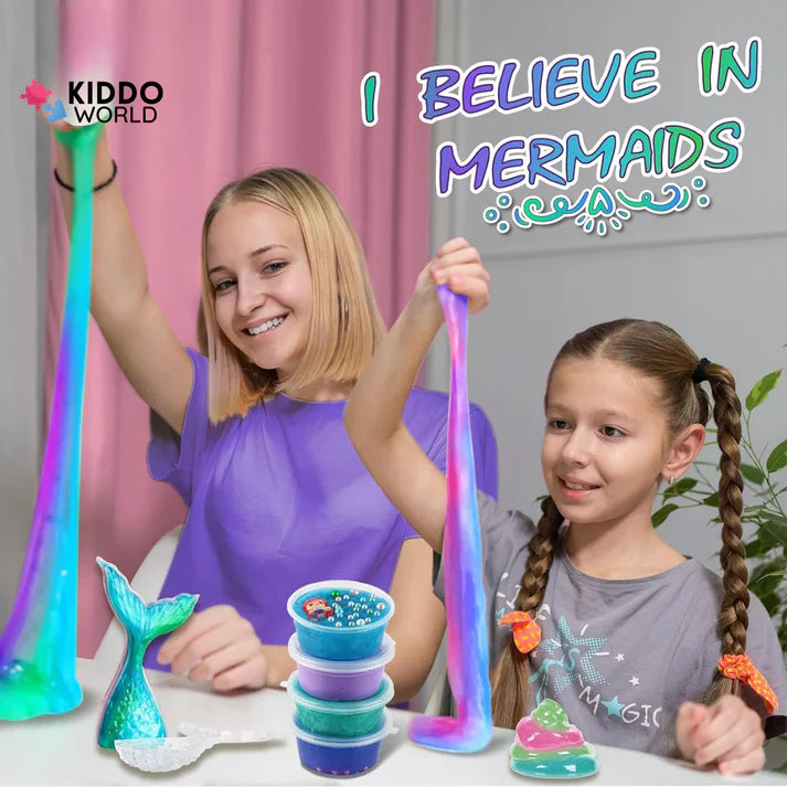 Slime sada 3 v 1 – Galaxy Slime, Ice Cream Slime a Mermaid Ocean Slime! (4+ roky)