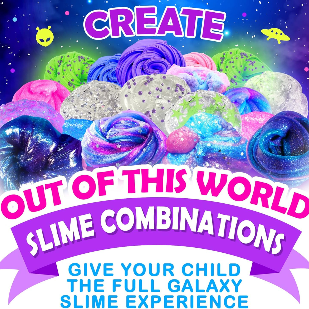 Galaxy Slime Kit | Vytvor si svoju slizkú galaxiu | pre deti 4+
