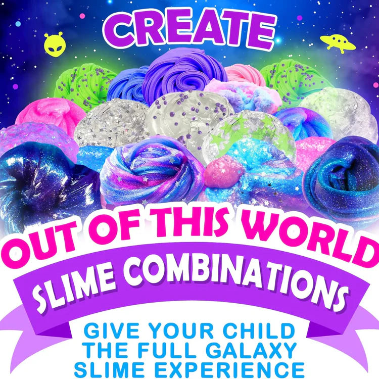 Slime sada 3 v 1 – Galaxy Slime, Ice Cream Slime a Mermaid Ocean Slime! (4+ roky)