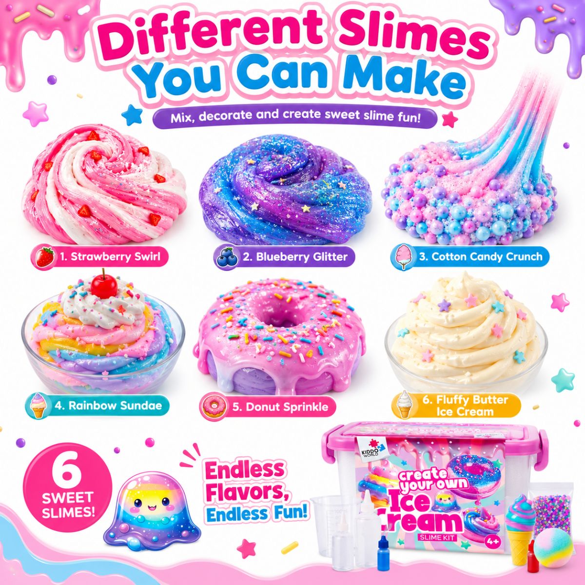 DIY Slime Squishies – Zmrzlina (4+ rokov)
