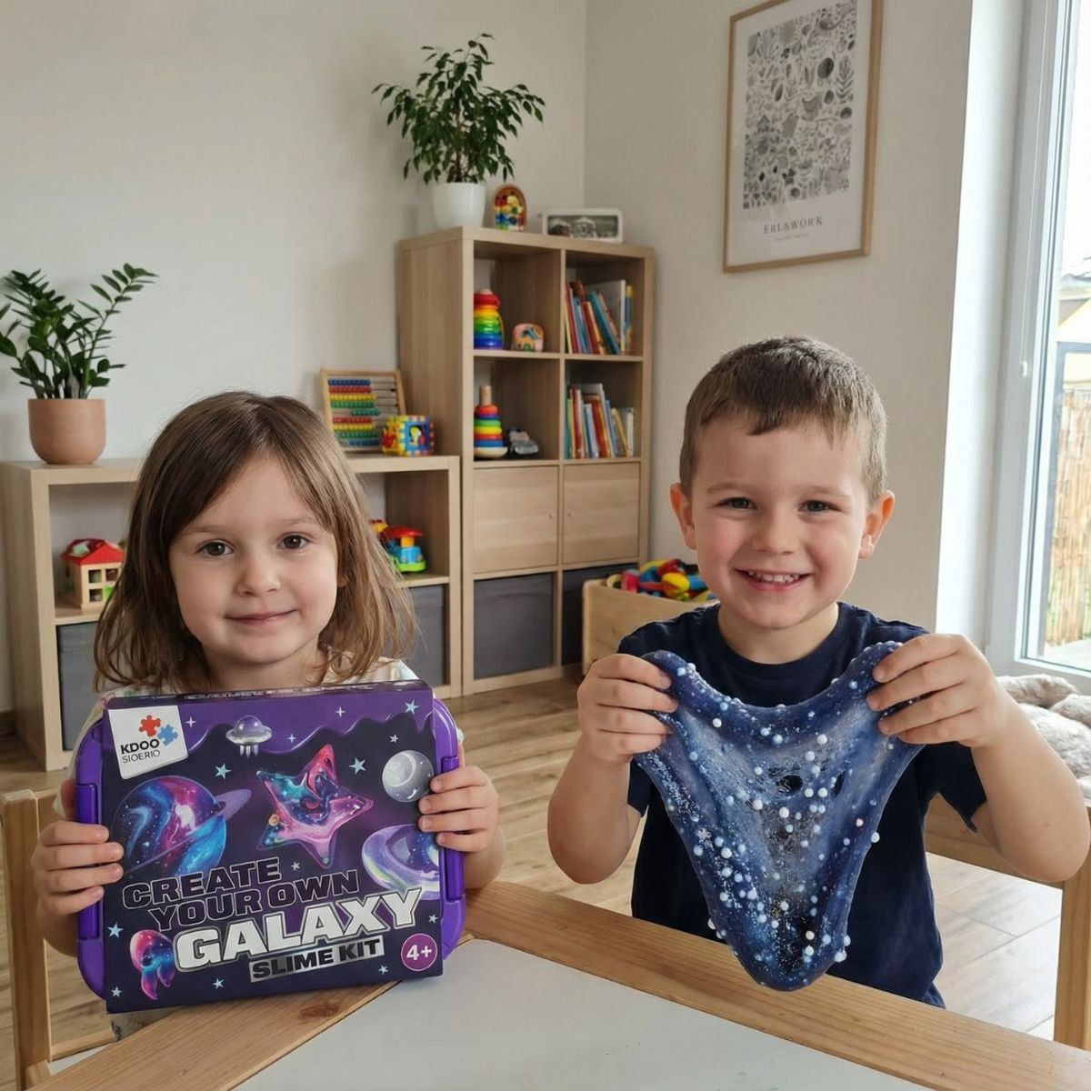 Galaxy Slime Kit | Senzorická STEM hra | pre deti od 4 rokov