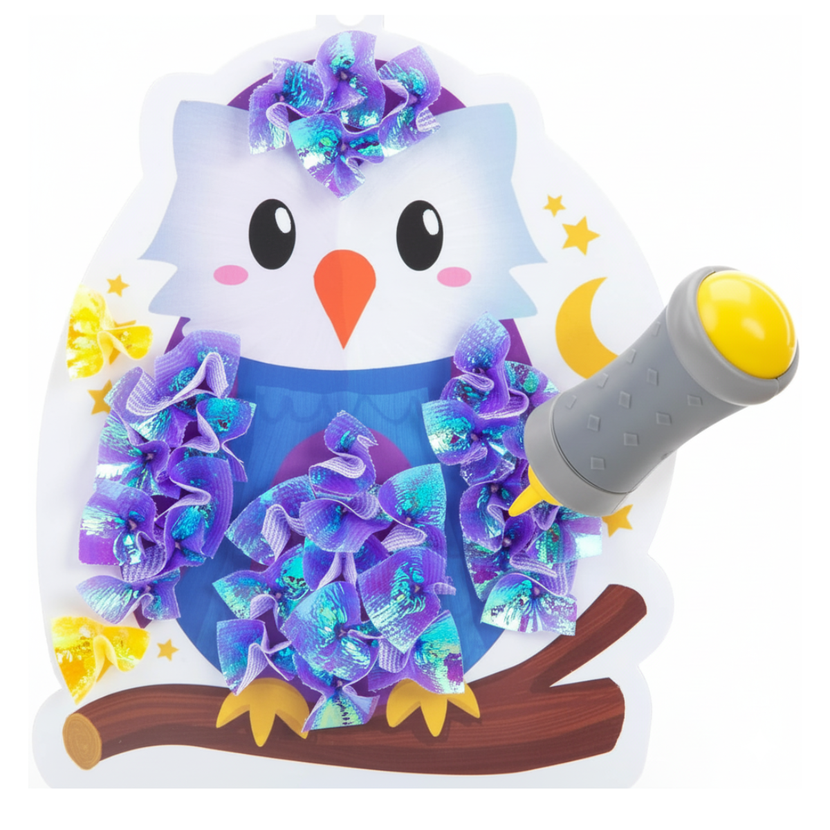 Tufting Kit | Senzorická kreatívna hra s farebnými lístkami | pre deti 4+