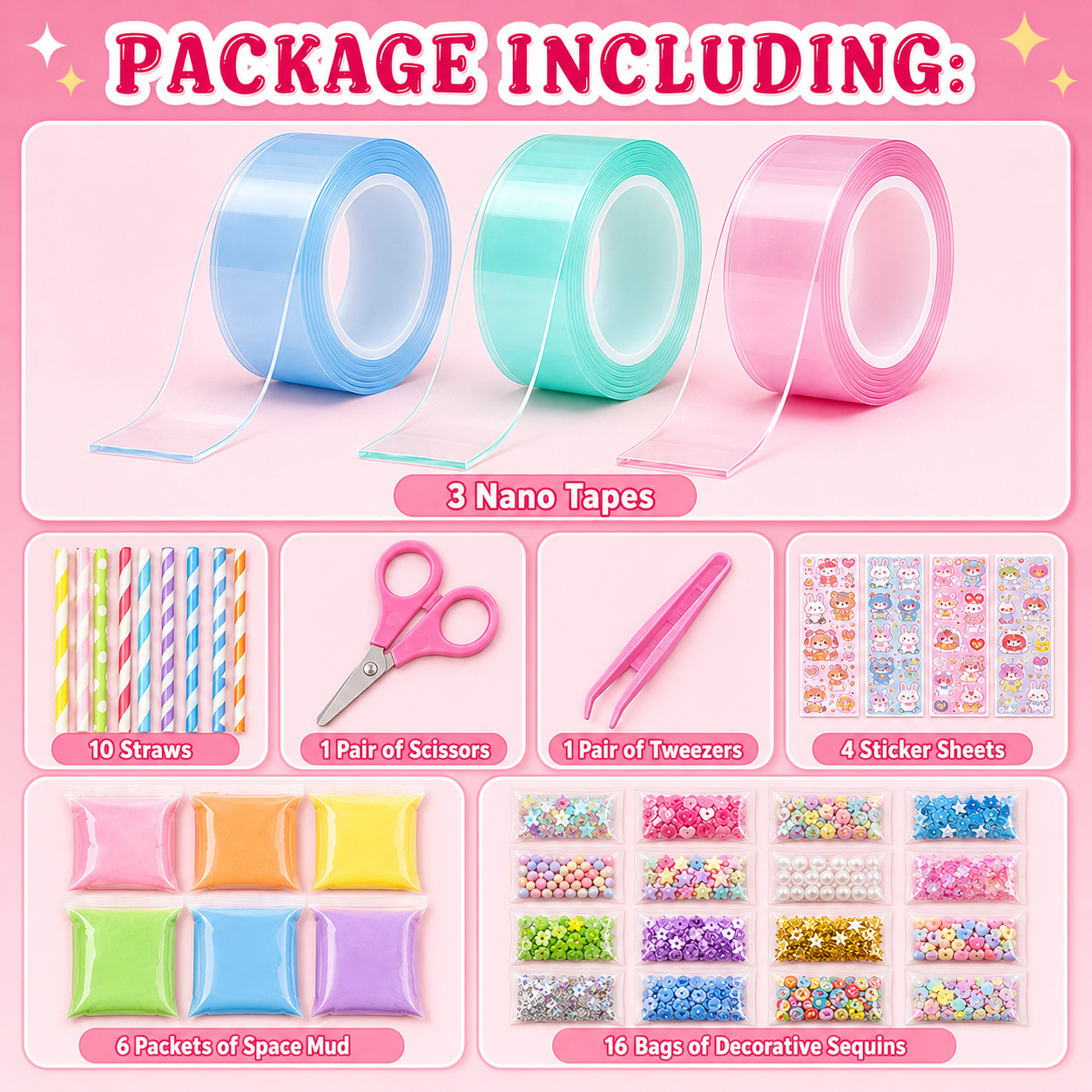 41-dielna sada DIY Bubble Squishies (4+ rokov)