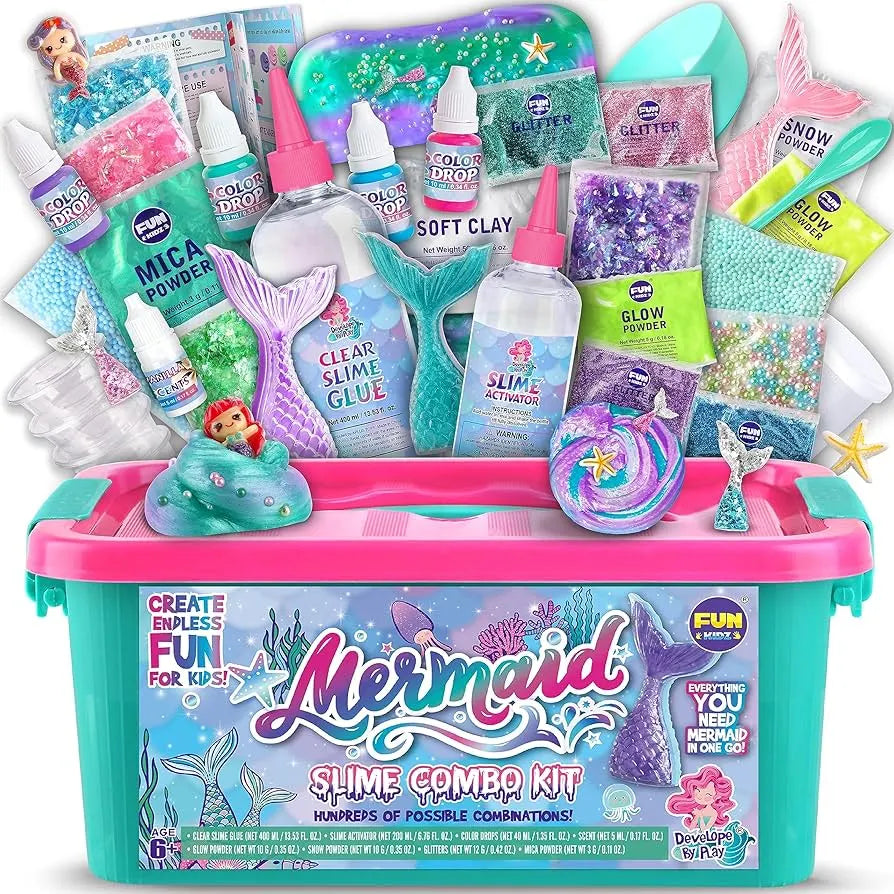 Mermaid Ocean Slime – vytvor si trblietavý morský slime s morskými pannami! (4+ roky)