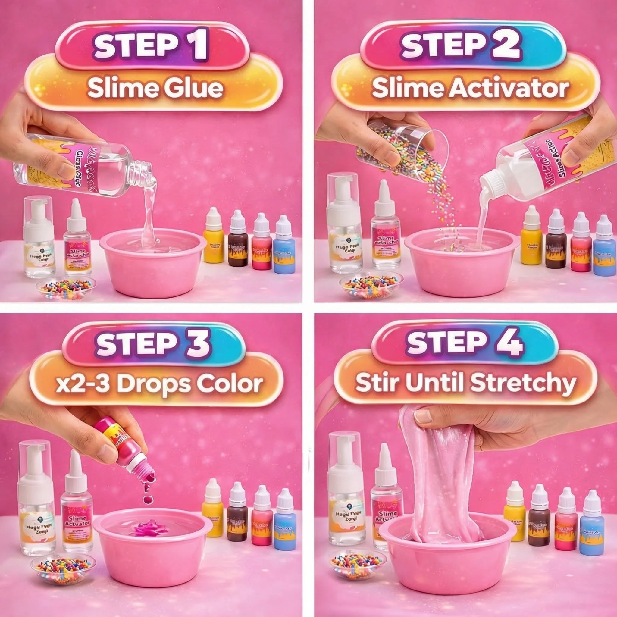 DIY Slime Squishies – Zmrzlina (4+ rokov)