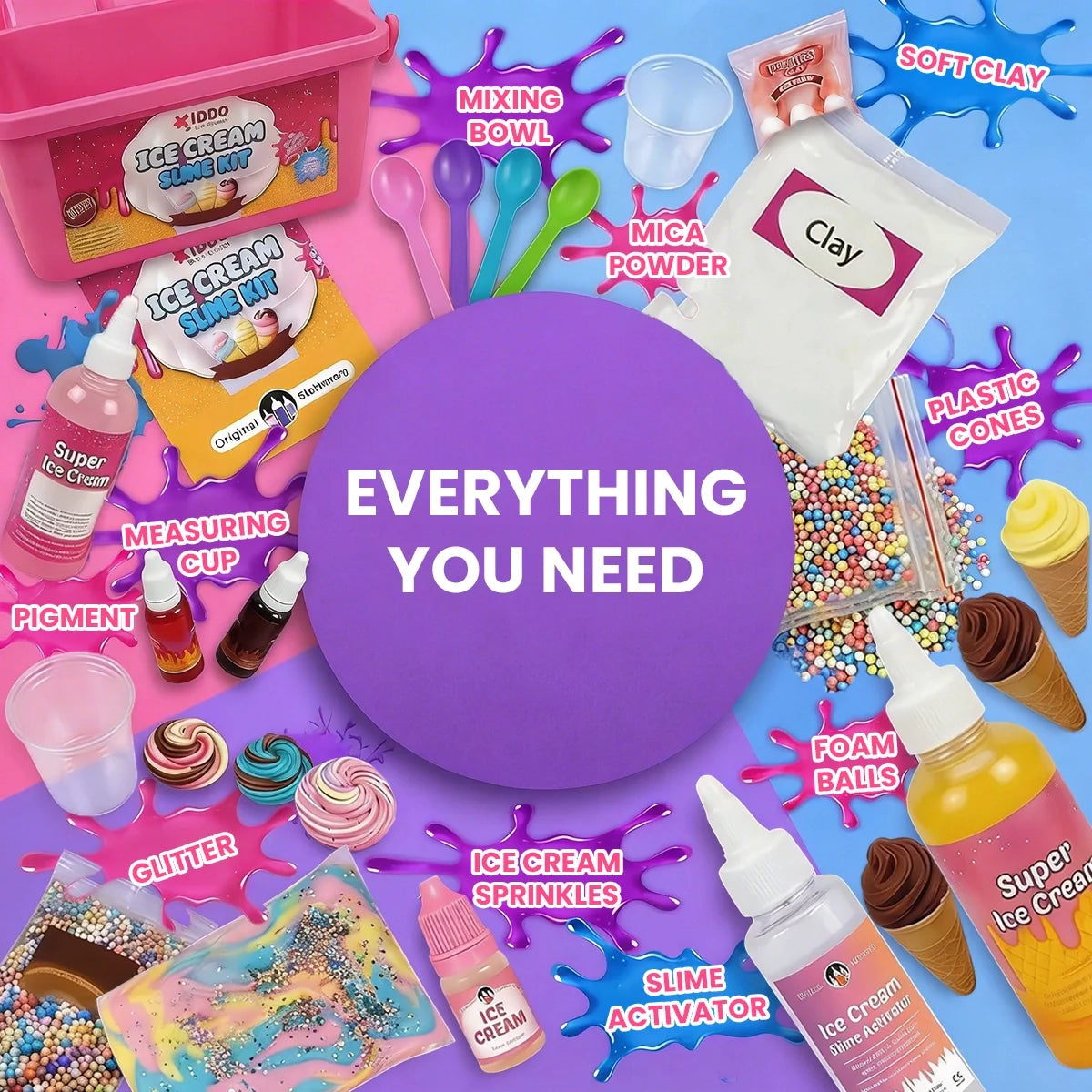 Ice Cream Slime – vytvor si slime, ktorý vyzerá a vonia ako skutočná zmrzlina! (4+ roky)